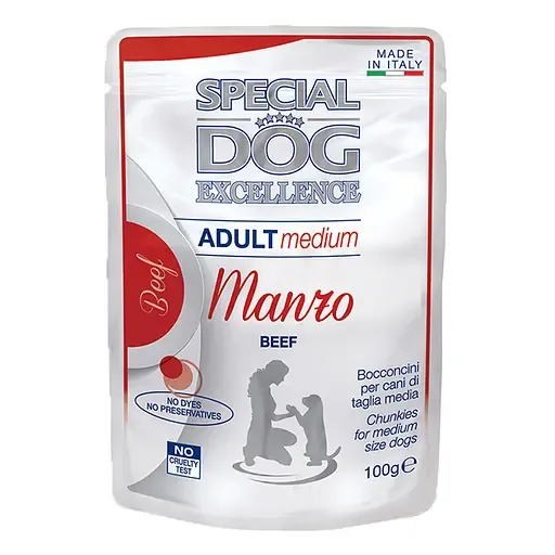 Monge Special Dog Excellence Wet Medium Adult Beef влажный корм для взрослых собак средних пород с говядиной (пауч) - 100 г