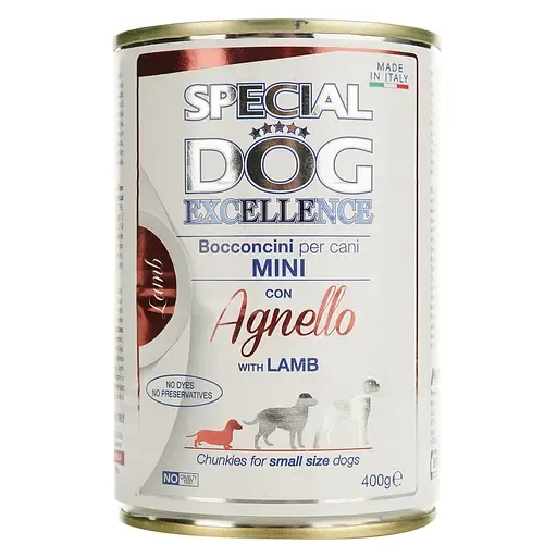 Monge Special Dog Excellence Wet Mini Adult Lamb влажный корм для взрослых собак мини пород с ягненком (кусочки в соусе) - 400 г