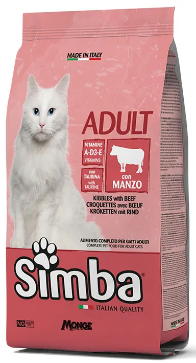 Monge Simba Cat Adult Beef сухой корм для взрослых кошек с говядиной - 20 кг