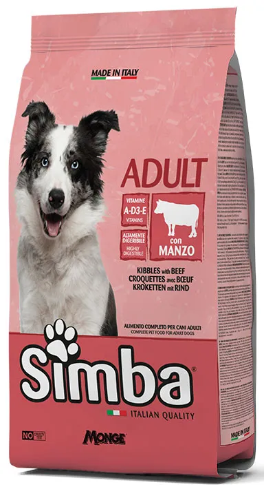 Monge Simba Dog Adult Beef сухой корм для взрослых собак, с говядиной – 4 кг
