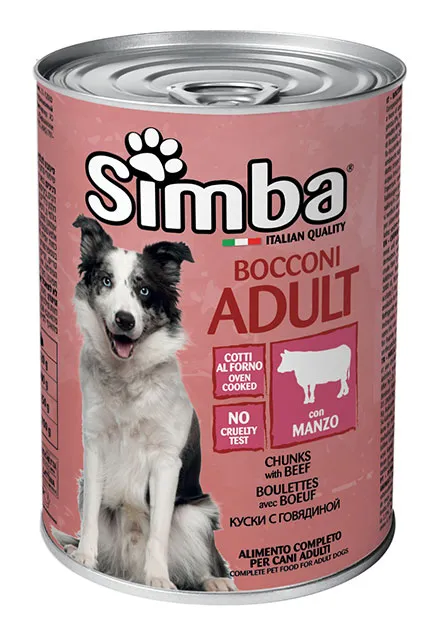 Monge Simba Dog Wet Adult Beef вологий корм для дорослих собак, з яловичиною (шматочки в соусі) - 415 г