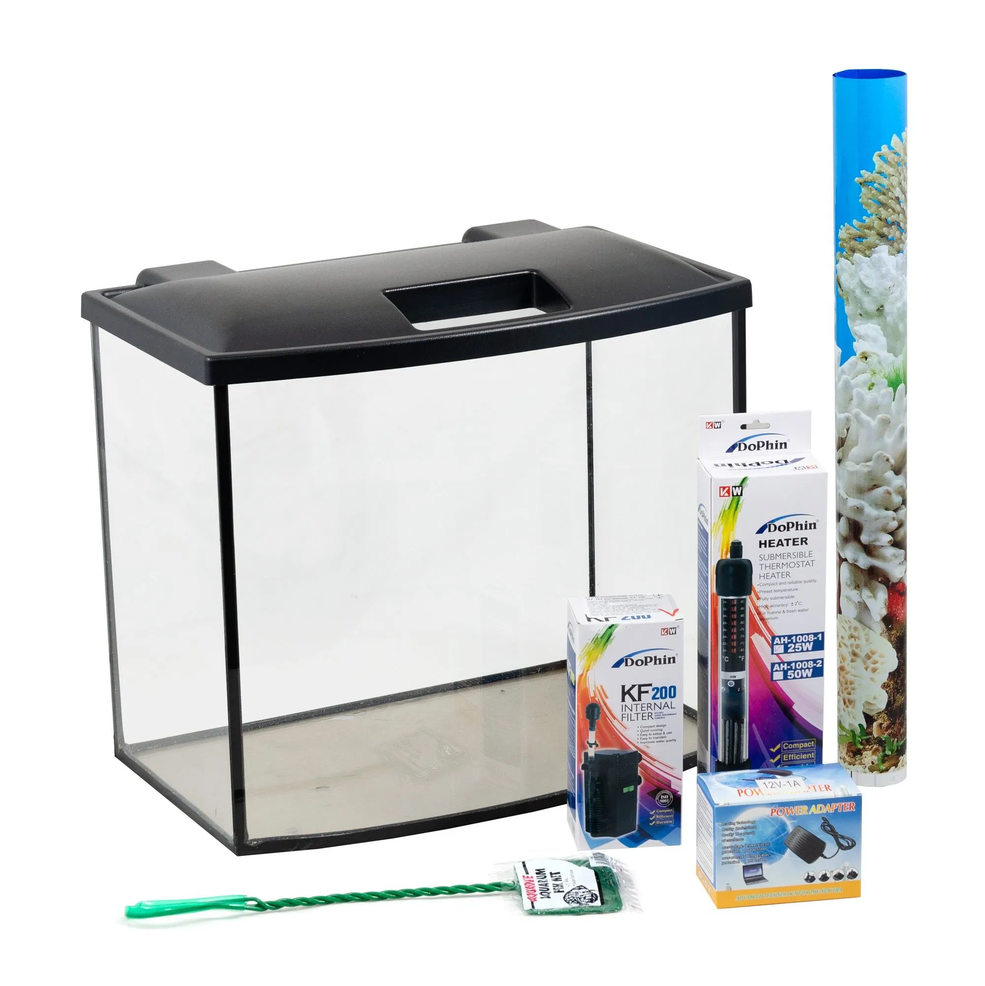 Priroda (Природа) аквариумный набор «Скалярия Led», прямой, 40х25х34 см (34 л)