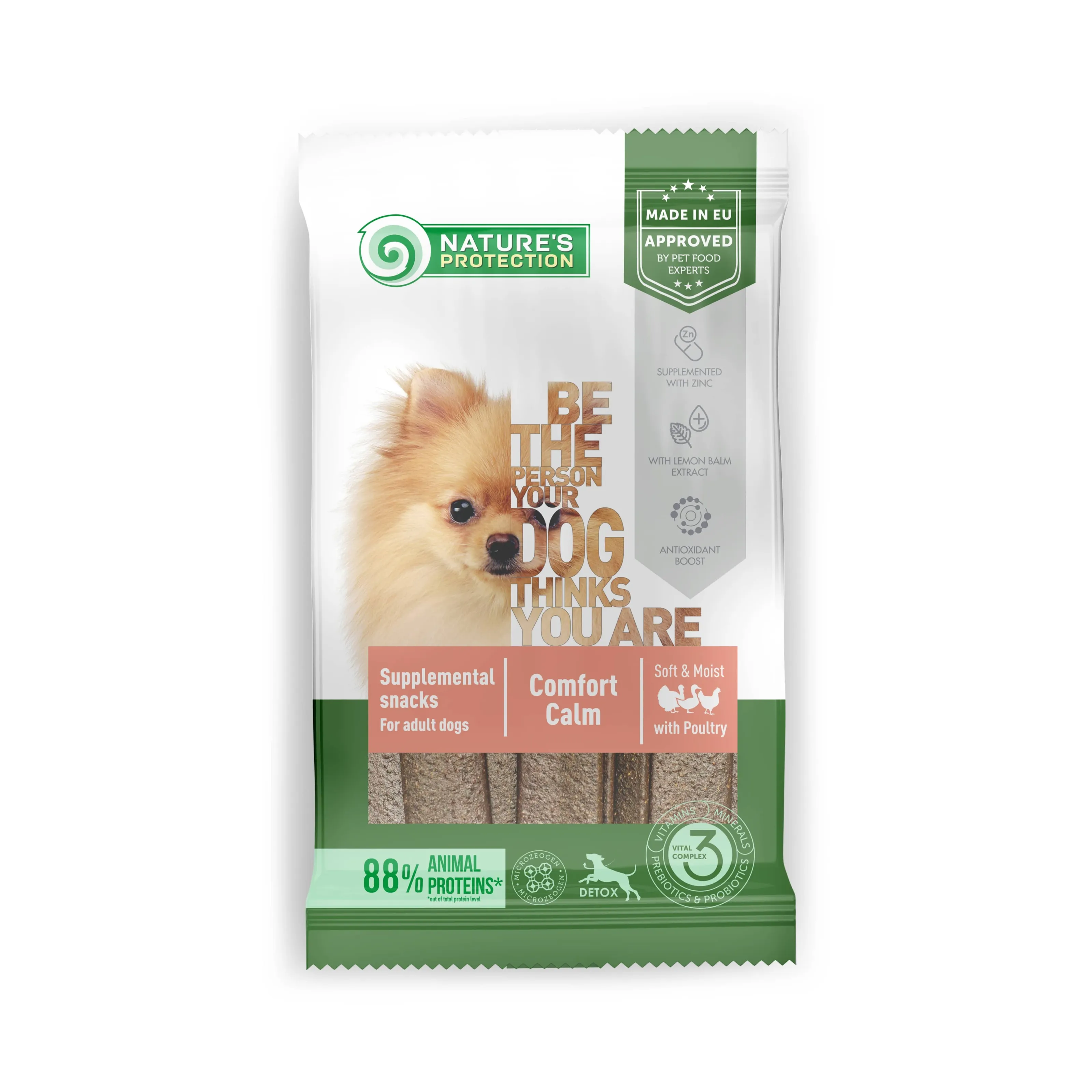 Nature's Protection Dog Adult Healthy Comfort Calm with Poultry лакомство для взрослых собак с мясом птицы - 160 г