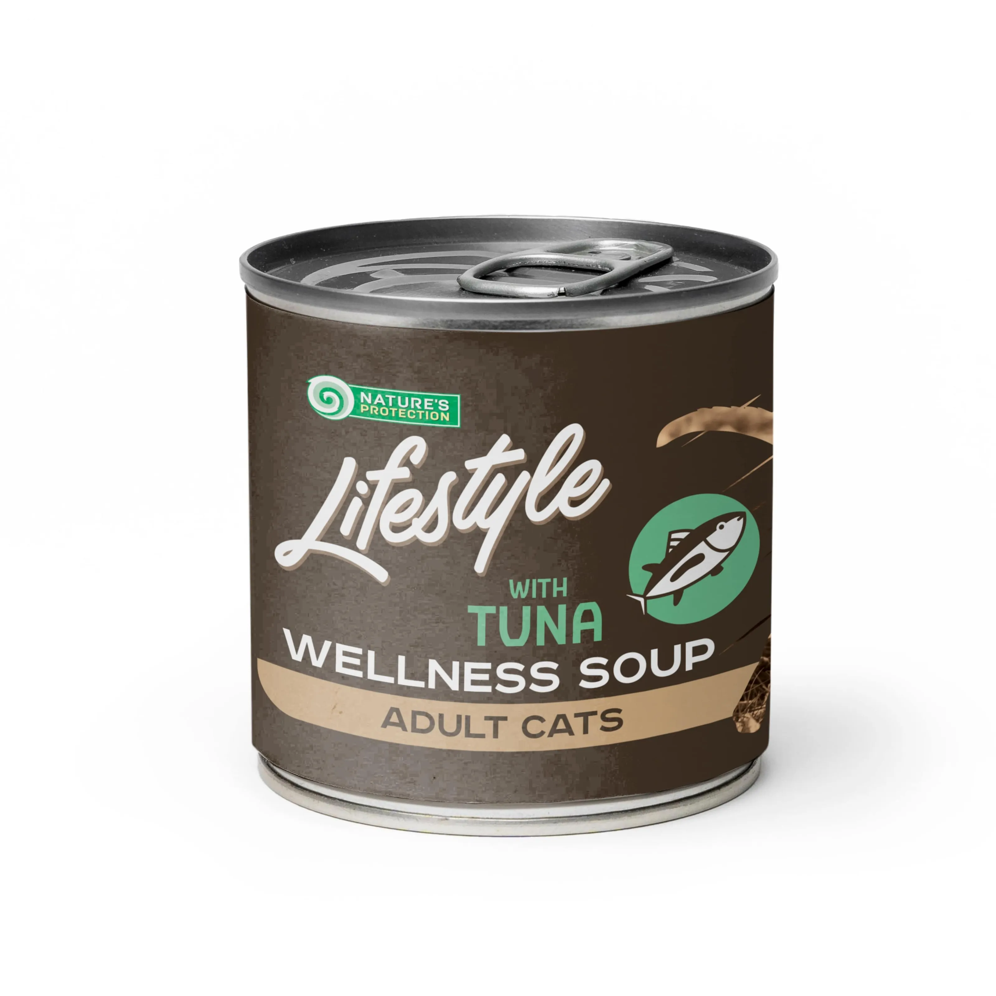 Nature's Protection Lifestyle Cat Adult Soup Sensitive Tuna, 140 мл, вологий корм для дорослих котів, з чутливим травленням, з тунцем (суп)