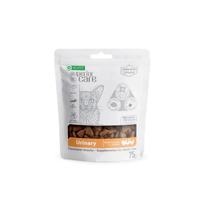Nature's Protection Superior Care Adult Cat Urinary with Poultry лакомство для взрослых кошек с птицей - 75 г
