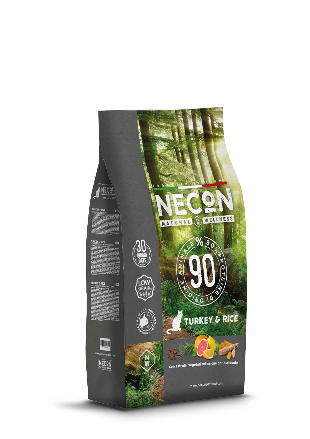 Necon Natural Wellness Cat Adult Turkey and Rice сухий корм з індичкою та рисом для дорослих котів - 1,5 кг