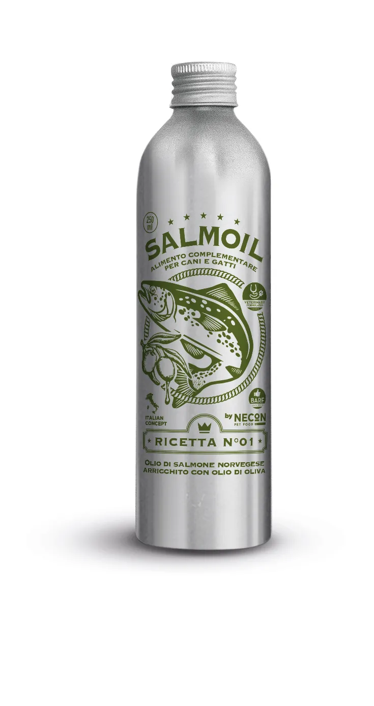 Necon Salmoil Ricetta №01 Kidney Wellness лососевое масло для собак и кошек, здоровые почки - 250 мл