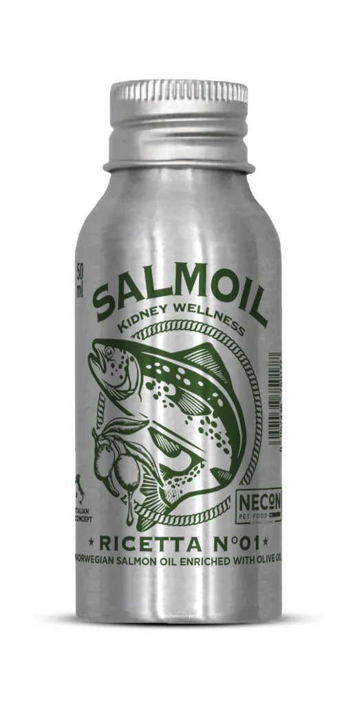 Necon Salmoil Ricetta №01 Kidney Wellness лососевое масло для собак и кошек, здоровые почки - 50 мл