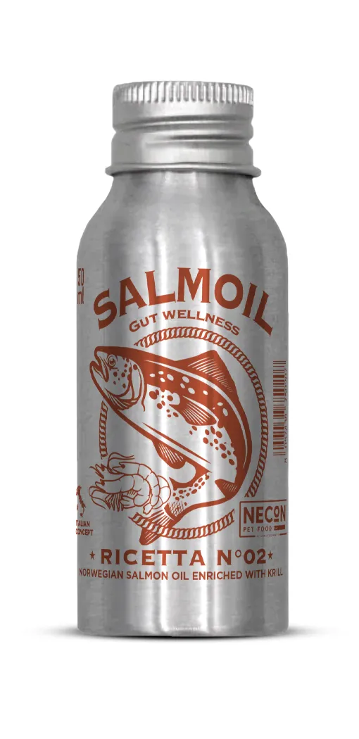 Necon Salmoil Ricetta №02 Gut Wellness лососевое масло для собак и кошек, здоровый кишечник - 50 мл
