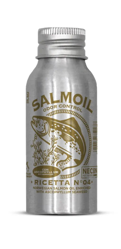Necon Salmoil Ricetta №04 Odor Control лососевое масло для собак и кошек, контроль запаха - 50 мл
