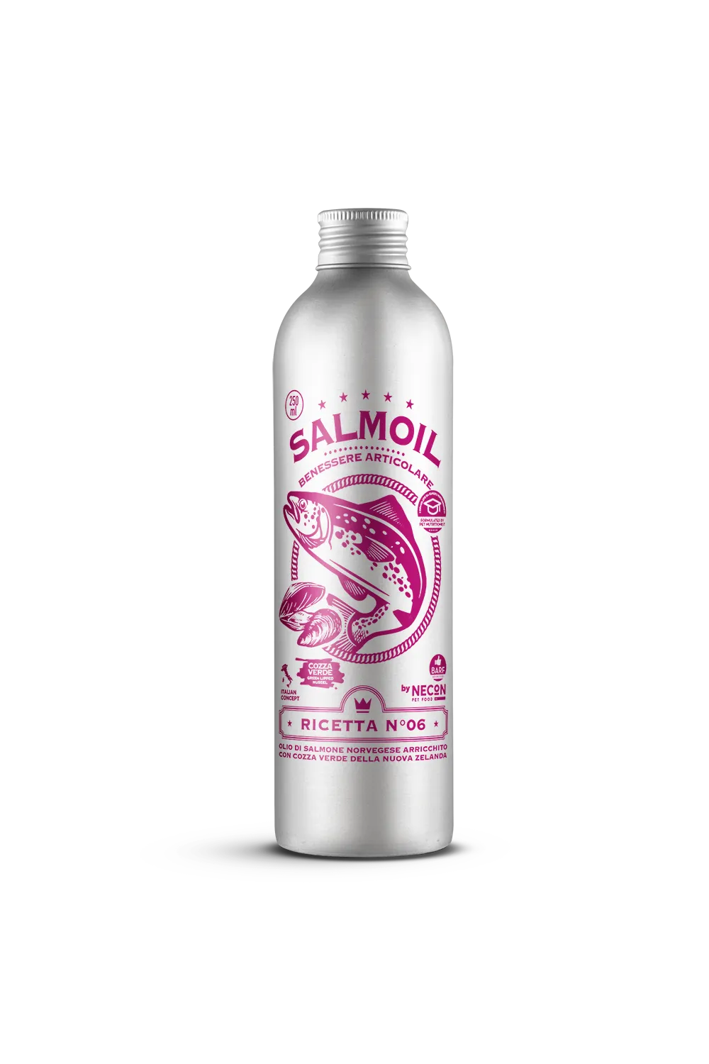 Necon Salmoil Ricetta №06 Articolare лососевое масло для собак и кошек, здоровые суставы - 250 мл