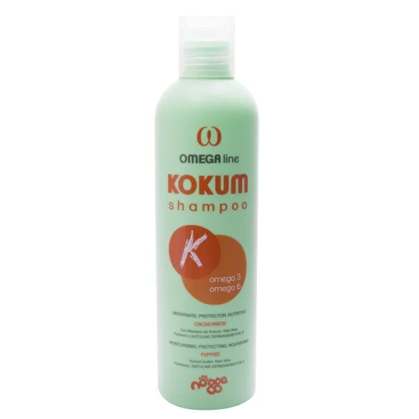 Nogga OMEGA line Kokum shampoo высокопитательный шампунь с маслом кокума для щенков или котят, животных в период линьки – 5 л