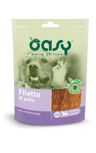 Oasy Dog Dry Jerky Stick Chicken лакомство для собак, мясные стики с курицей - 400 г