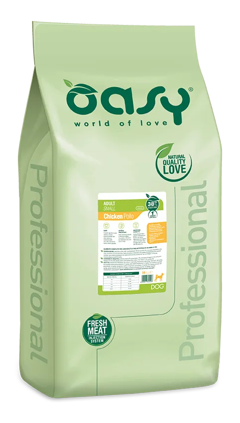 Oasy Dog Lifestage Adult Small Chicken сухой корм для взрослых собак малых пород, с курицей – 18 кг