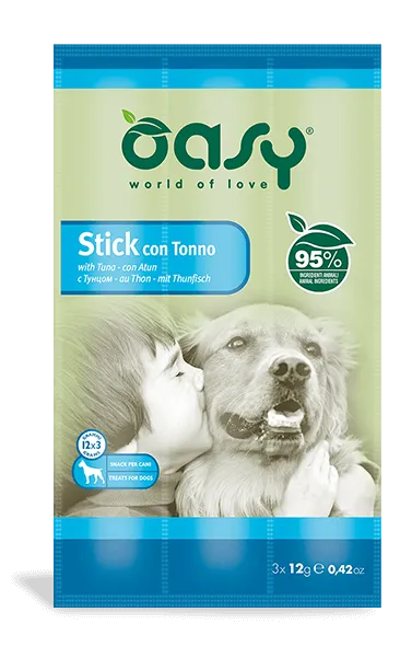 Oasy Dog Stick Tuna лакомство для собак, мясная палочка с тунцем (3х12 г) – 36 г
