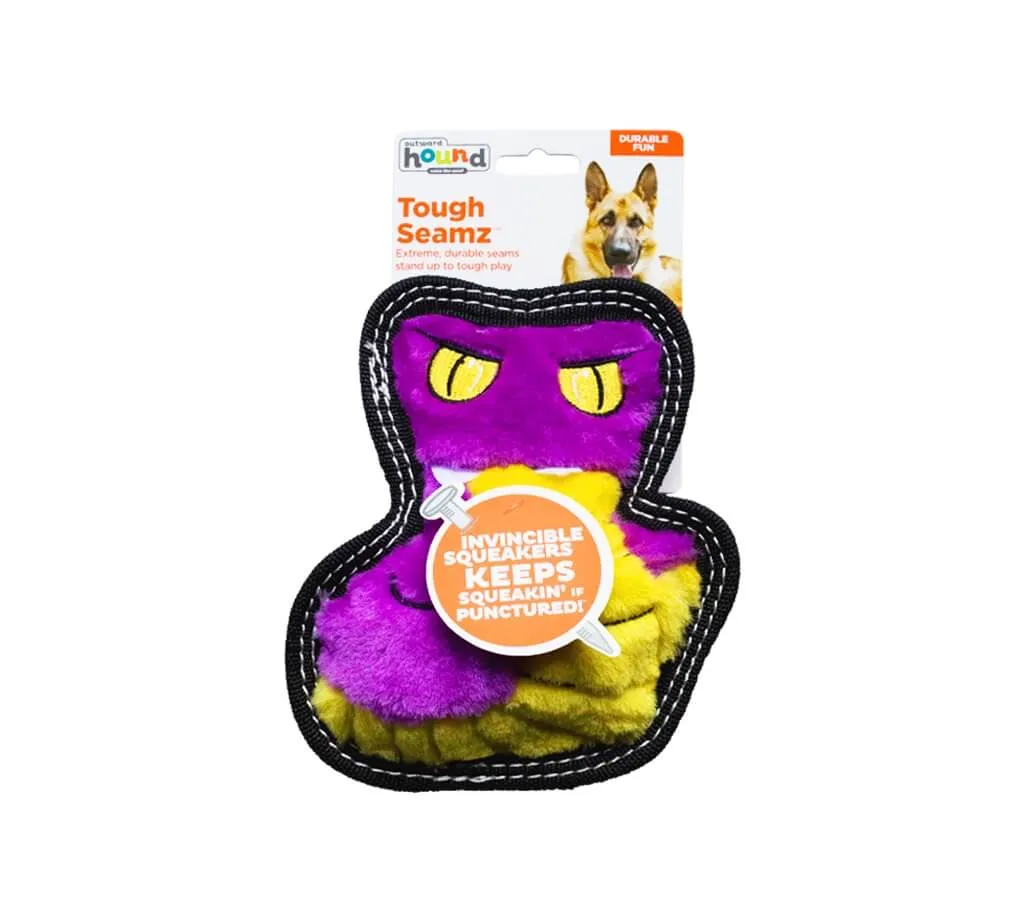 Outward Hound Tough Seamz Cobra игрушка пищалка для собак Кобра мала фиолетовая