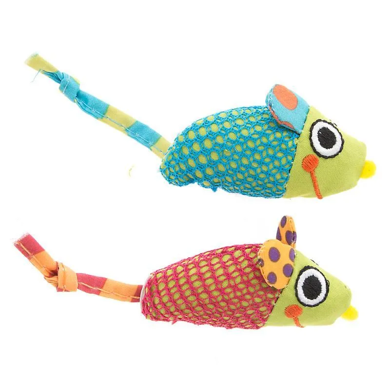 Petstages Catnip Chew Mice іграшки для котів у формі мишки з котячою м'ятою (розмір: 7 см)