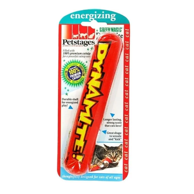Petstages Dynamite іграшка з котячою м'ятою "Динаміт" для котів (розмір: 17 см)