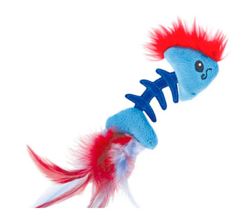 Petstages Feather Fish Bone іграшка для котів, рибка з пір’ям (розмір: L=19 см)