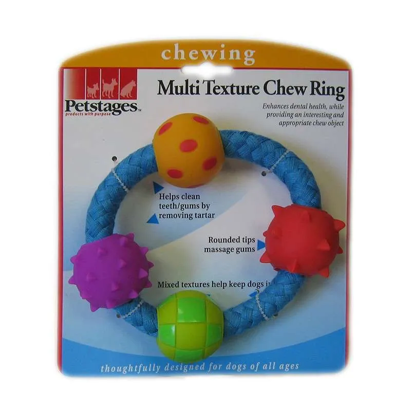 Petstages Multi Texture Chew Ring игрушка "Канат-кольцо с мячиками" для собак (размер: d=11 см)