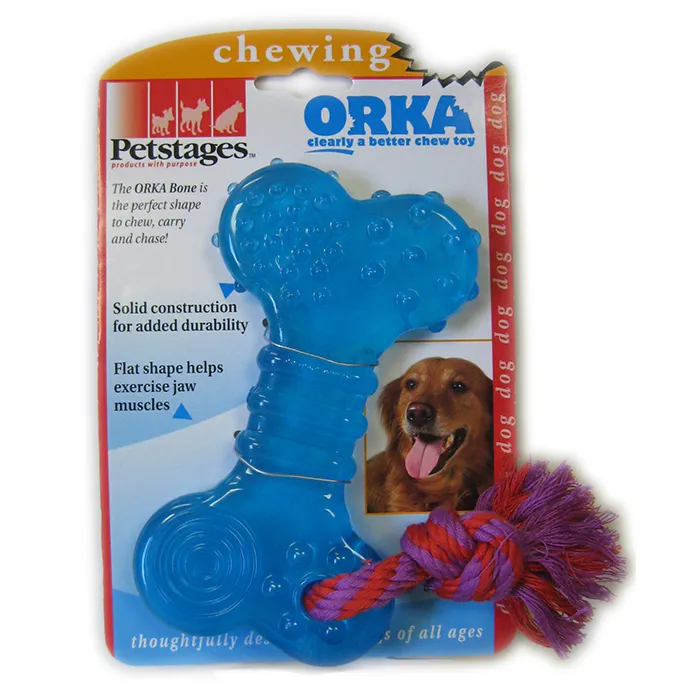 Petstages Orka Bone игрушка "Косточка с канатиком" для собак (длина: 16 см)