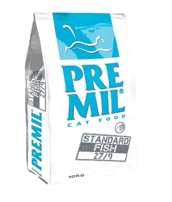 Premil Cat Standard Fish (27/9) сухой корм с рыбой для кошек всех пород - 10 кг