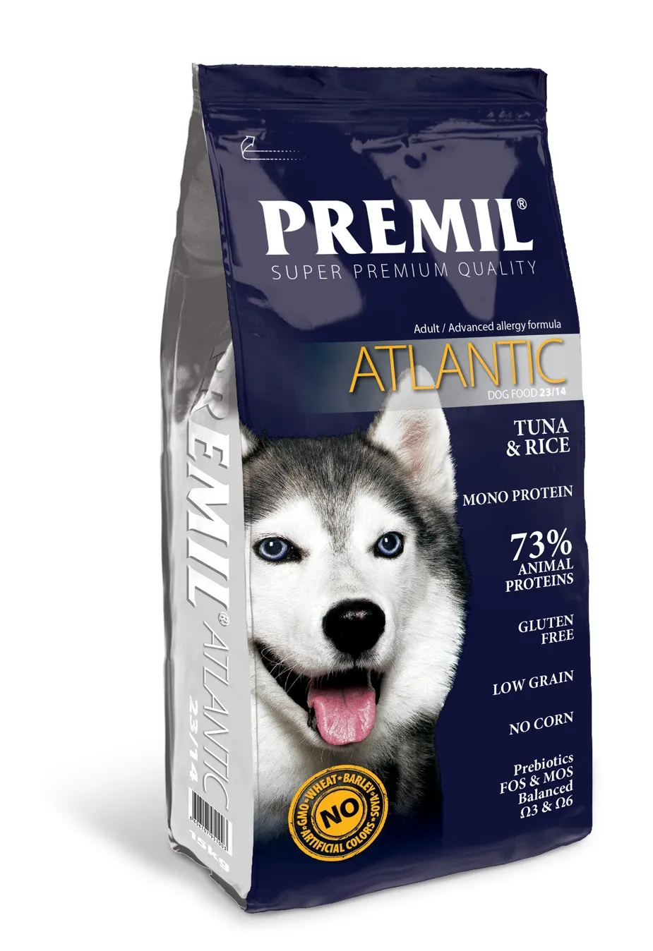 Premil Dog Atlantic (23/14) сухой монопротеиновый корм с тунцем и рисом для взрослых собак требовательных к питанию - 1 кг