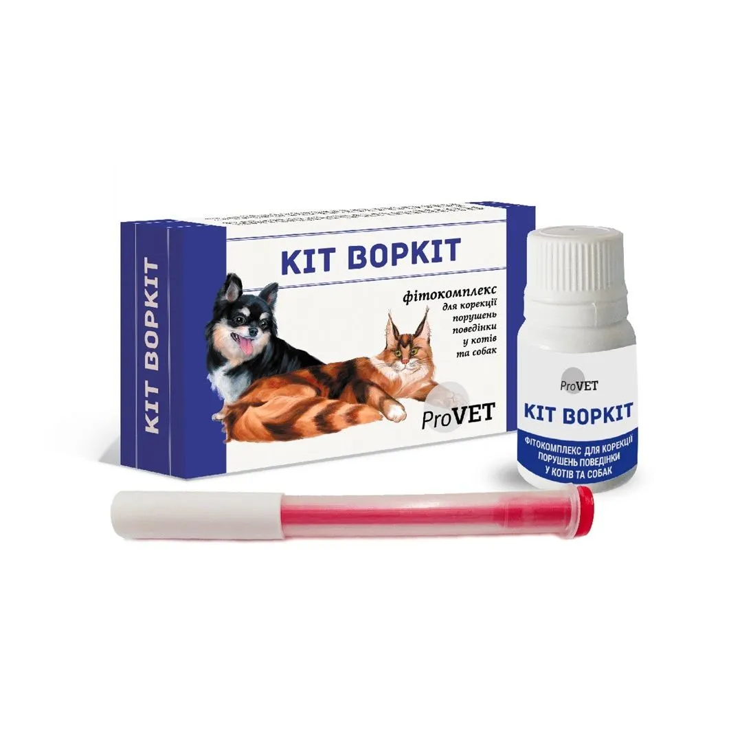 ProVET "Кот Воркит" фитокомплекс для коррекции нарушений поведения у кошек и собак - 20 мл