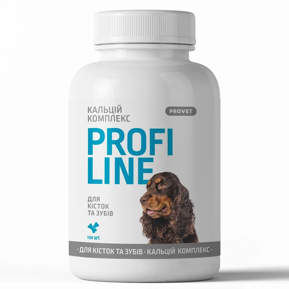 ProVet ProfiLine витамины для собак, Кальций Комплекс для костей и зубов, 100 таб.