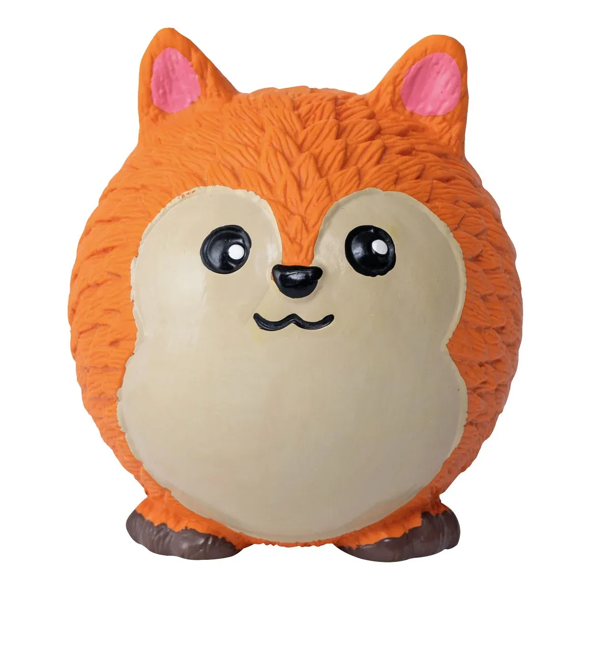 Quapas! Fun Cute Fox игрушка для собак с песчалкой, лиса, оранжевая