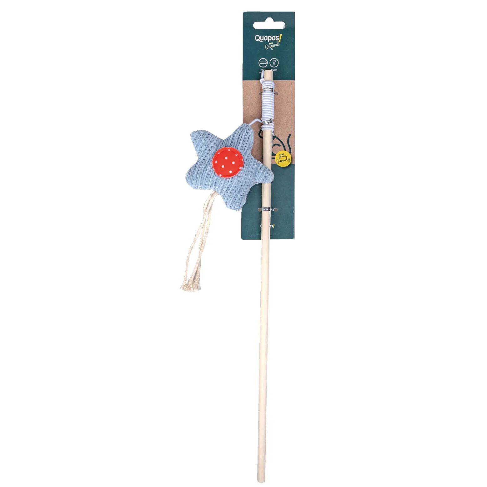 Quapas! Speelhengel Stars іграшка для котів, зірочка, сіра