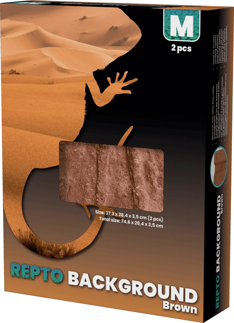 Repto BACKGROUND BROWN 76x30x30 см задний фон для террариума