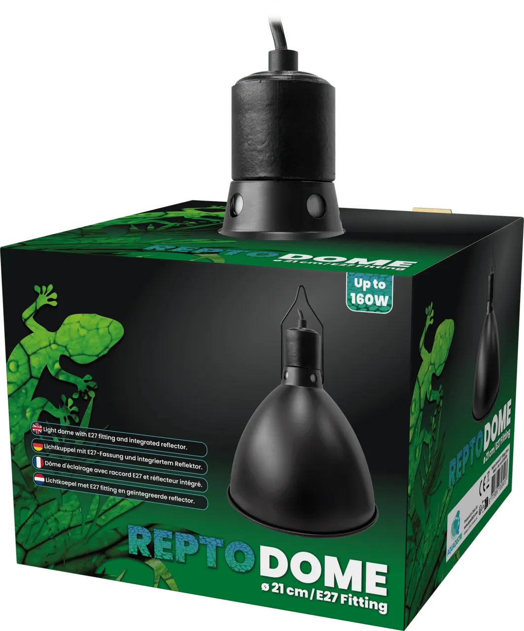Repto DOME E27 FITTING 21 см BLACK светильник для террариума