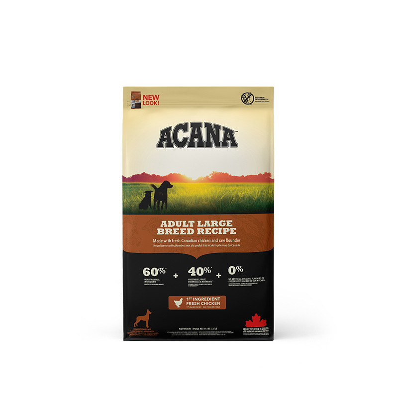 Acana Adult Large Breed Recipe with Chicken&Flounder сухой корм с курицей и камбалой для больших и гигантских пород - 11,4 кг