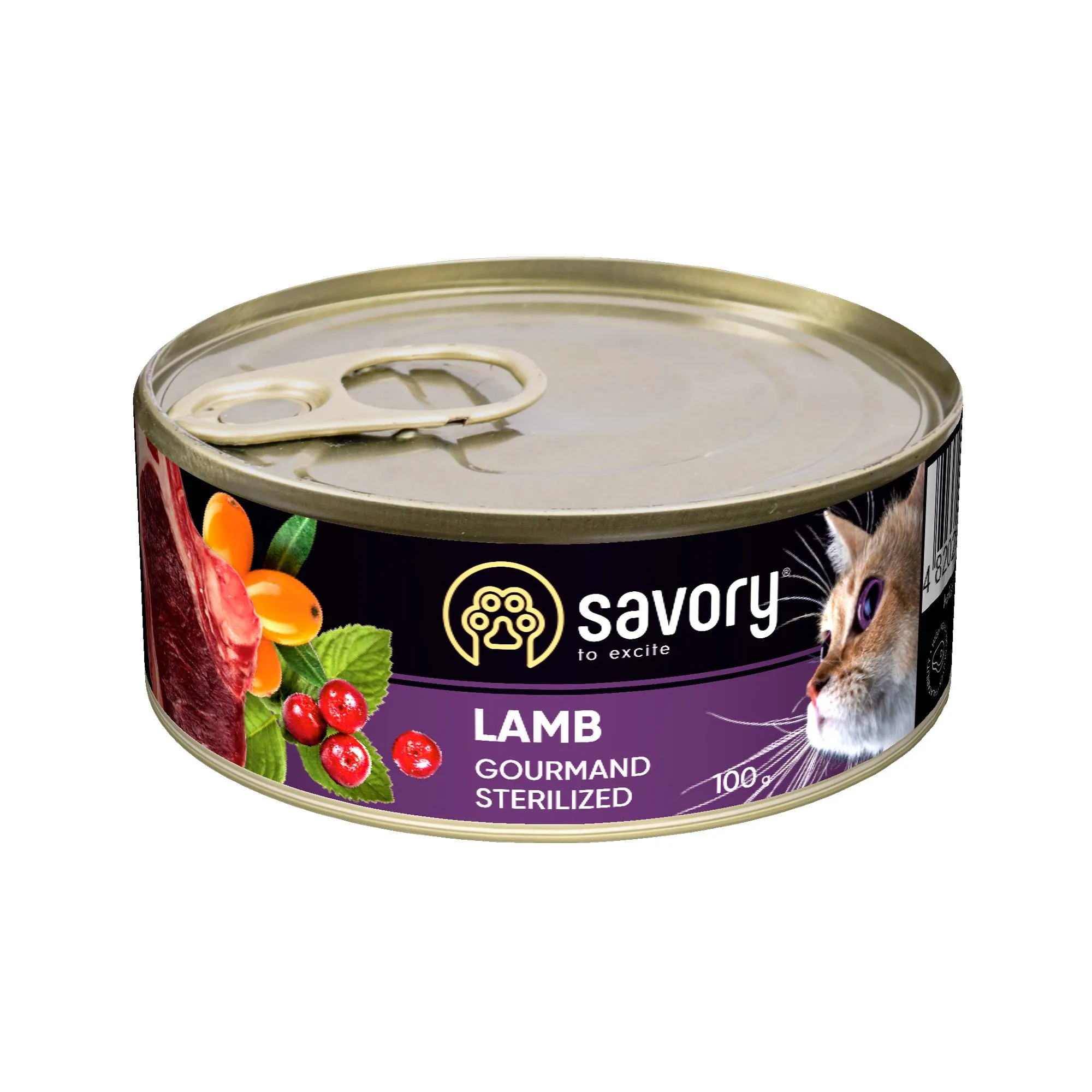 Savory Cat Gourmand Sterilized Lamb влажный корм c ягненком для стерилизованных кошек всех пород - 100 г