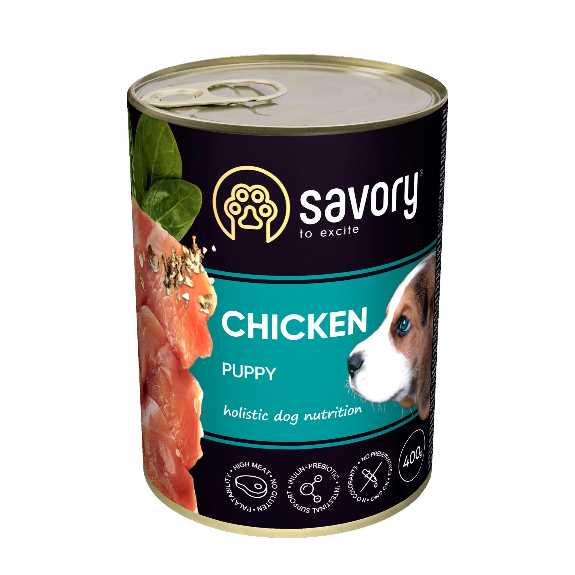 Savory Chicken Puppy влажный корм из мяса курицы для щенков – 400 г