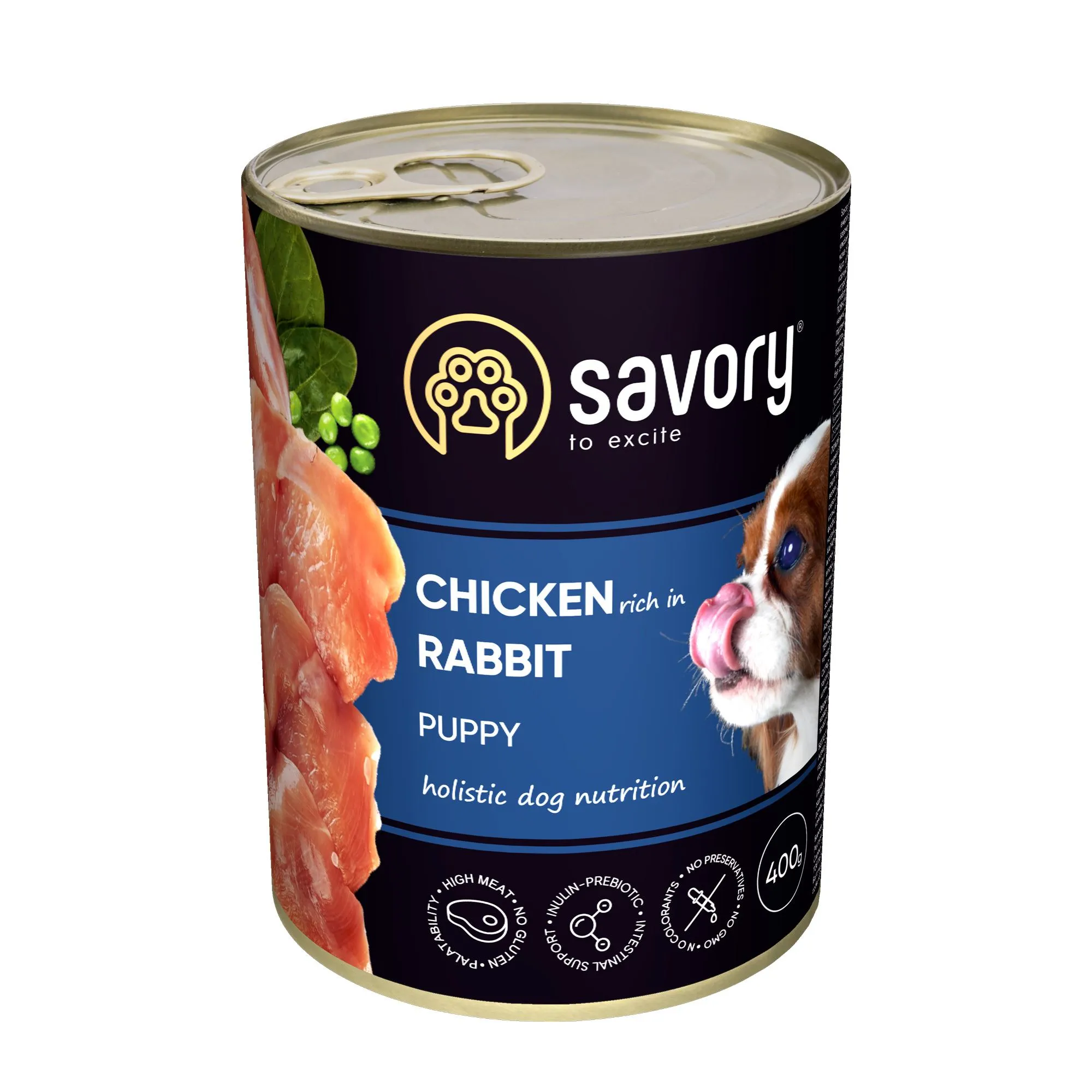 Savory Chicken Rabbit Puppy влажный корм с кролем и курицей для щенков - 400 г