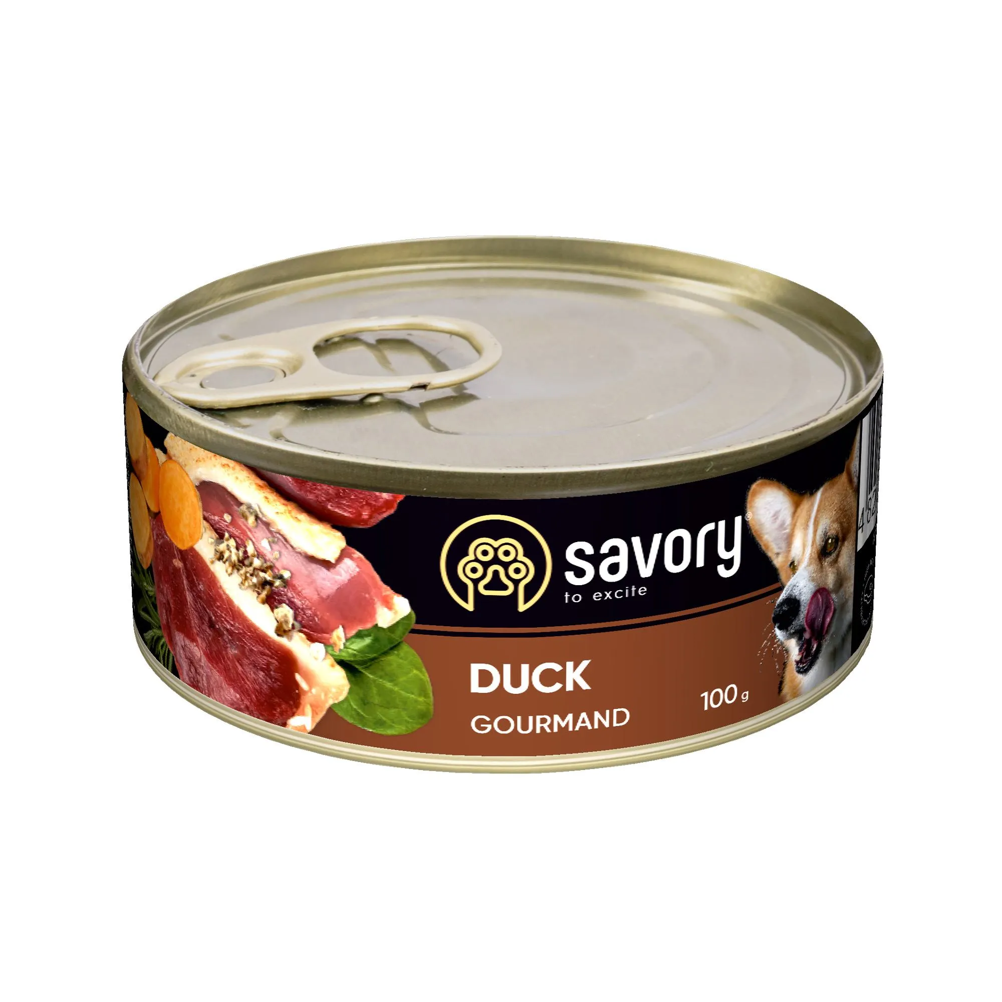Savory Dog Gourmand Duck влажный корм с уткой для взрослых собак гурманов всех пород – 100 г