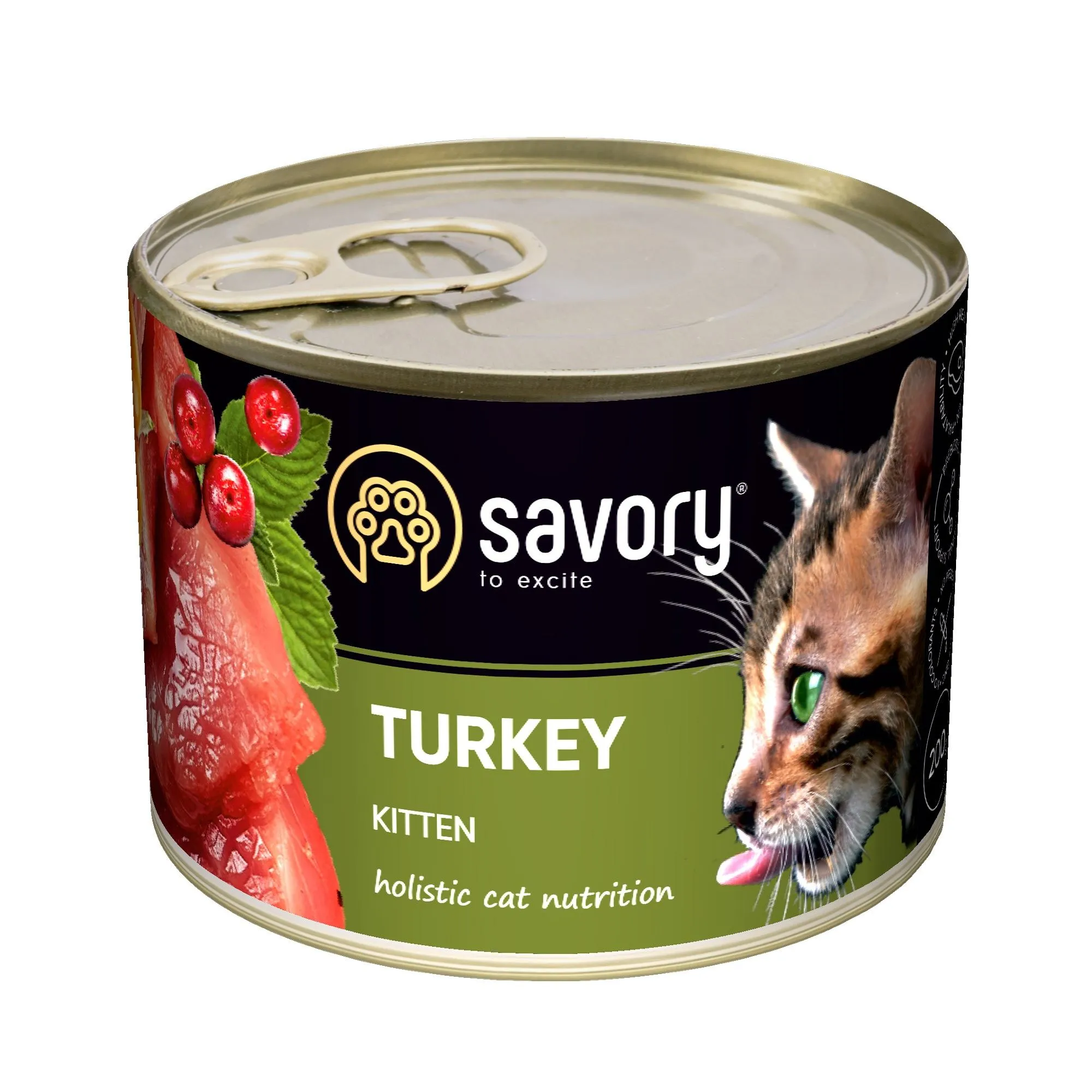 Savory Turkey Kitten влажный корм c индейкой для котят всех пород - 200 г