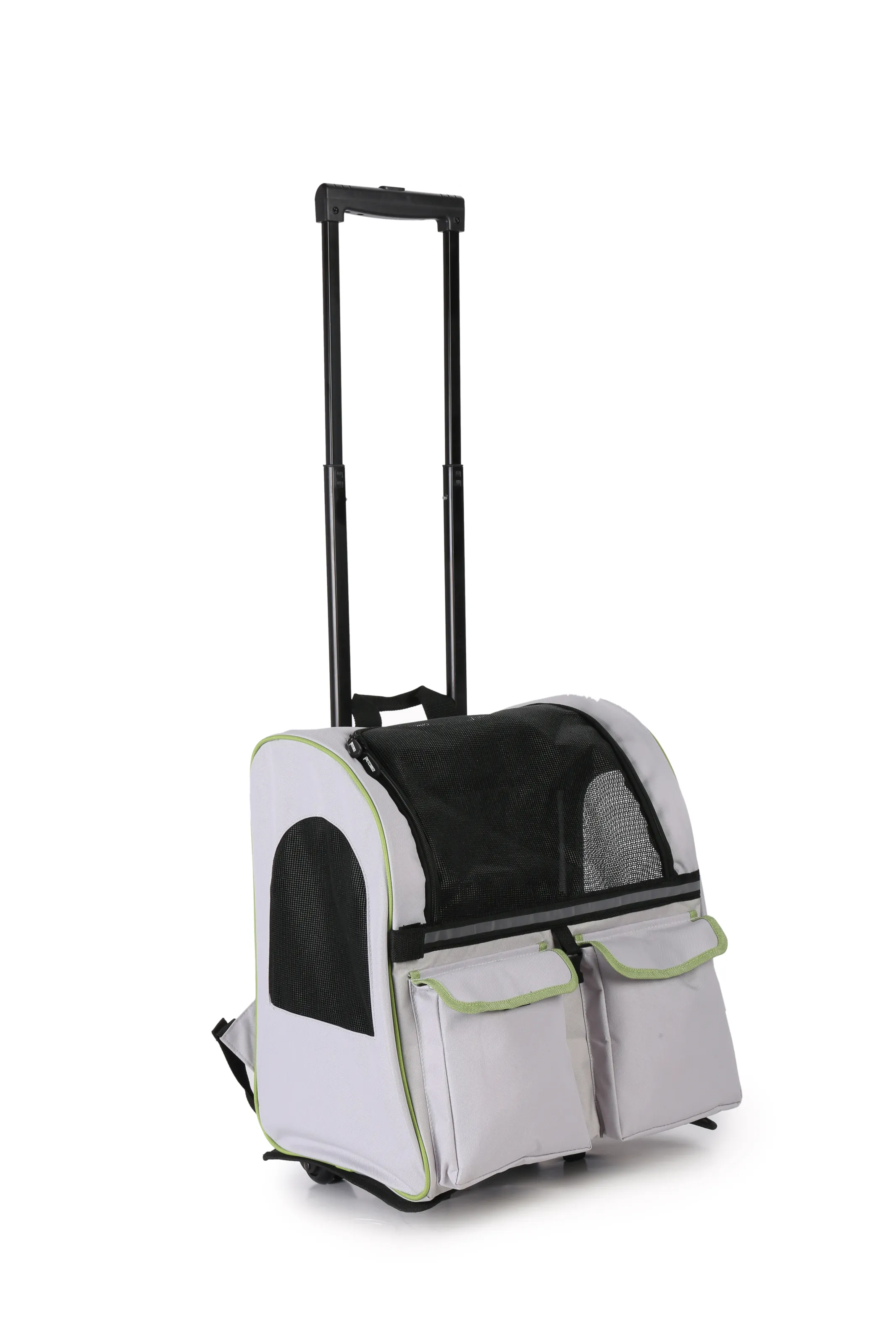 SENFUL PetComer 3-In-1 Pet Trolley рюкзак-тележка для домашних животных, светло-серая, 44х34х46/106 см