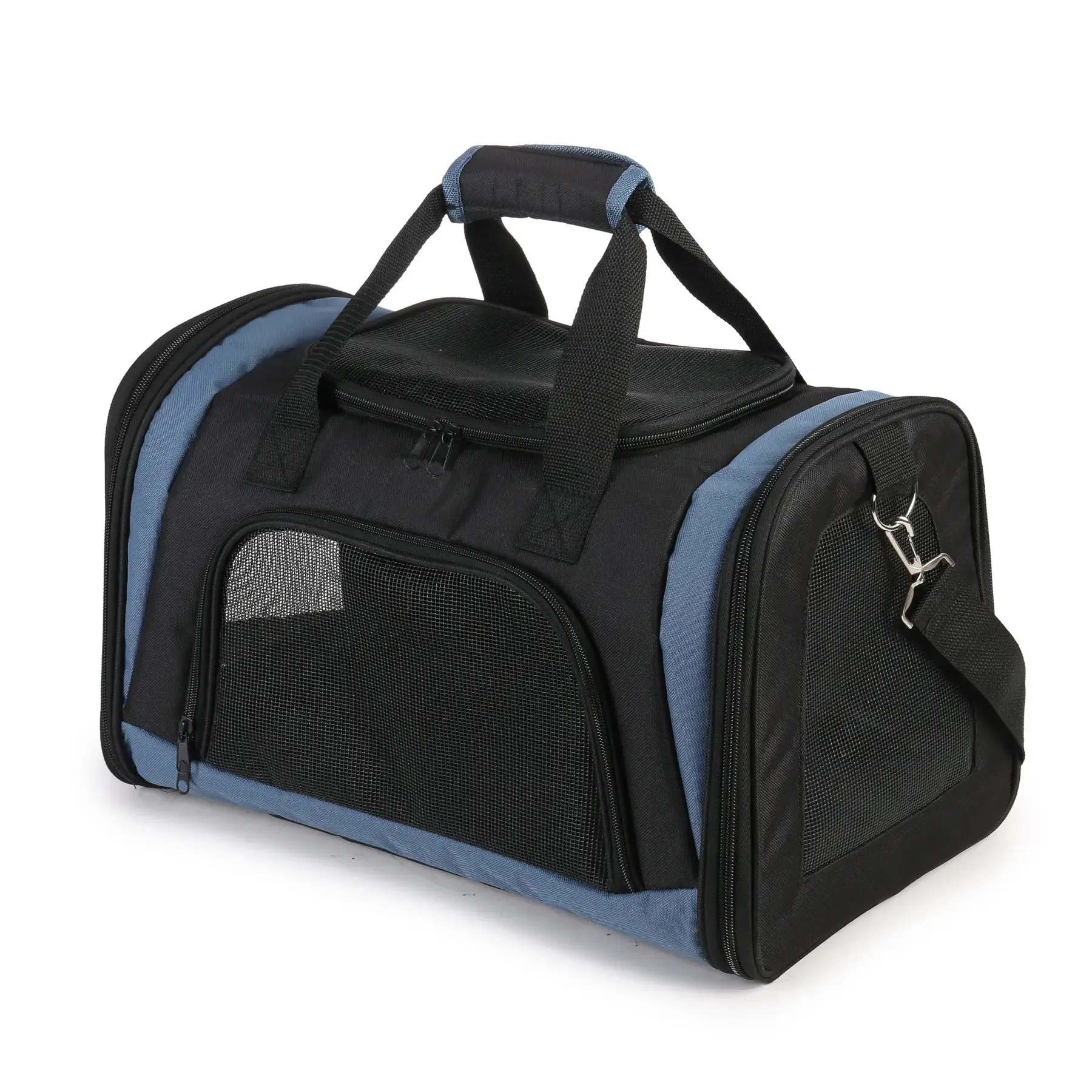 SENFUL Sport Pet Carrier сумка-переноска для домашних животных с мягкими боковинами, черный, 46х28х29 см