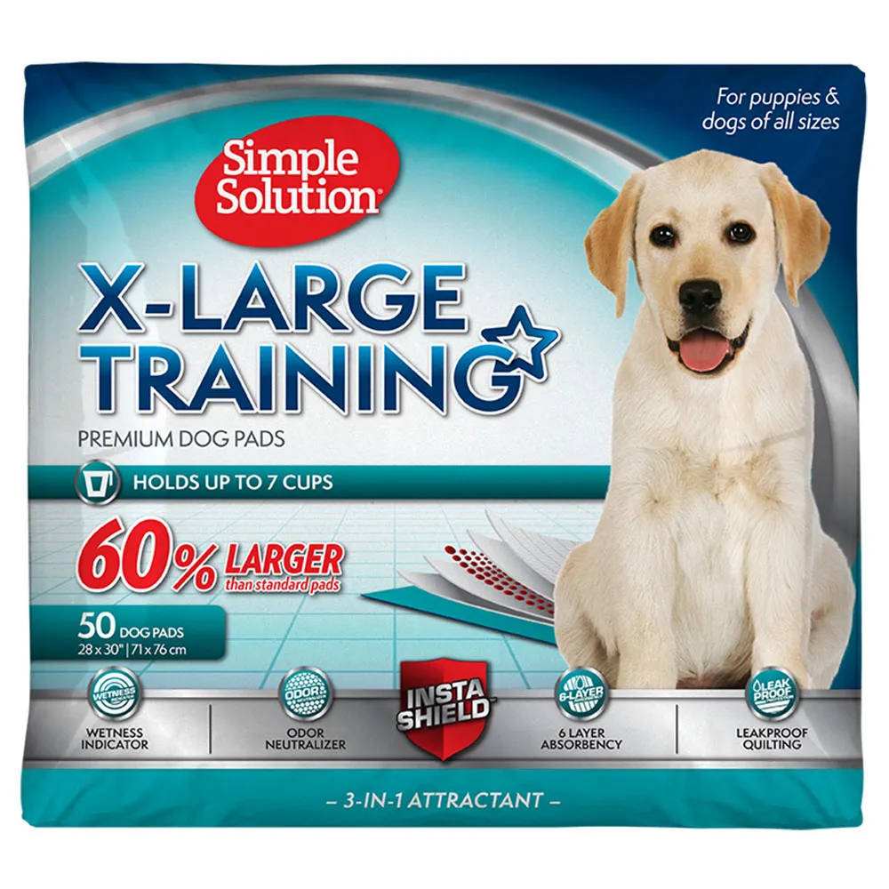 Simple Solution X-Large Training Pads влагопоглощающие гигиенические пеленки для собак (XL, 71х76,2 см) - 50 шт