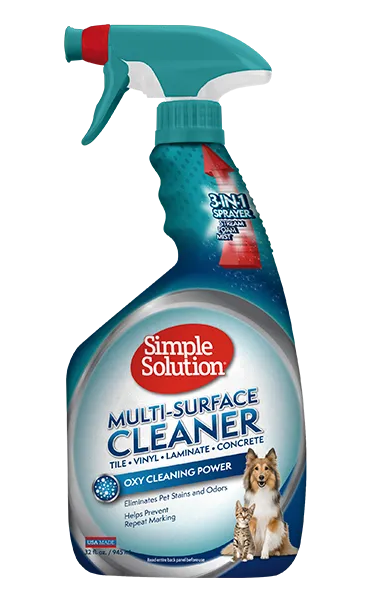 Simple Solution Multi-Surface Cleaner средство для нейтрализации запаха и удаления пятен с деревянных и жестких поверхностей после животных - 945 мл