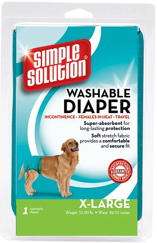 Simple Solution Washable Diaper XLarge гигиенические подгузники многоразового использования для собак (размер: XL)