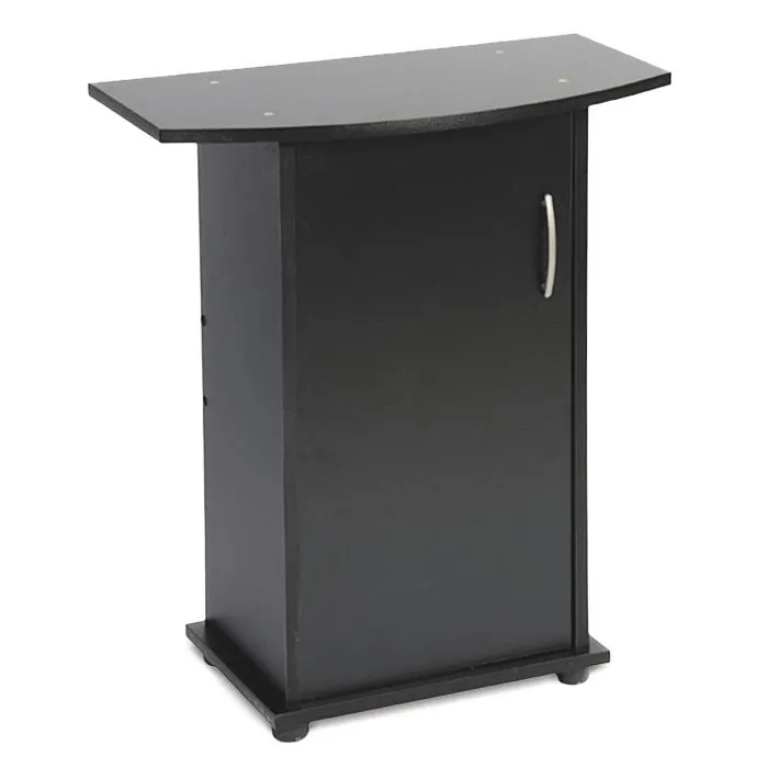 Priroda (Природа) Подставка под аквариум овальная с дверью, черная, 50х30х70 см