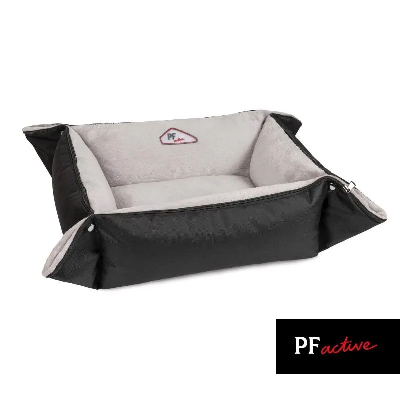 Pet Fashion «Simon» лежак-трансформер для собак, 54х66х20 см, серый/черный
