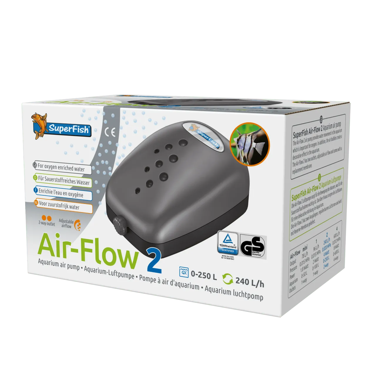 SuperFish AIRFLOW 2 WAY компрессор двухканальный