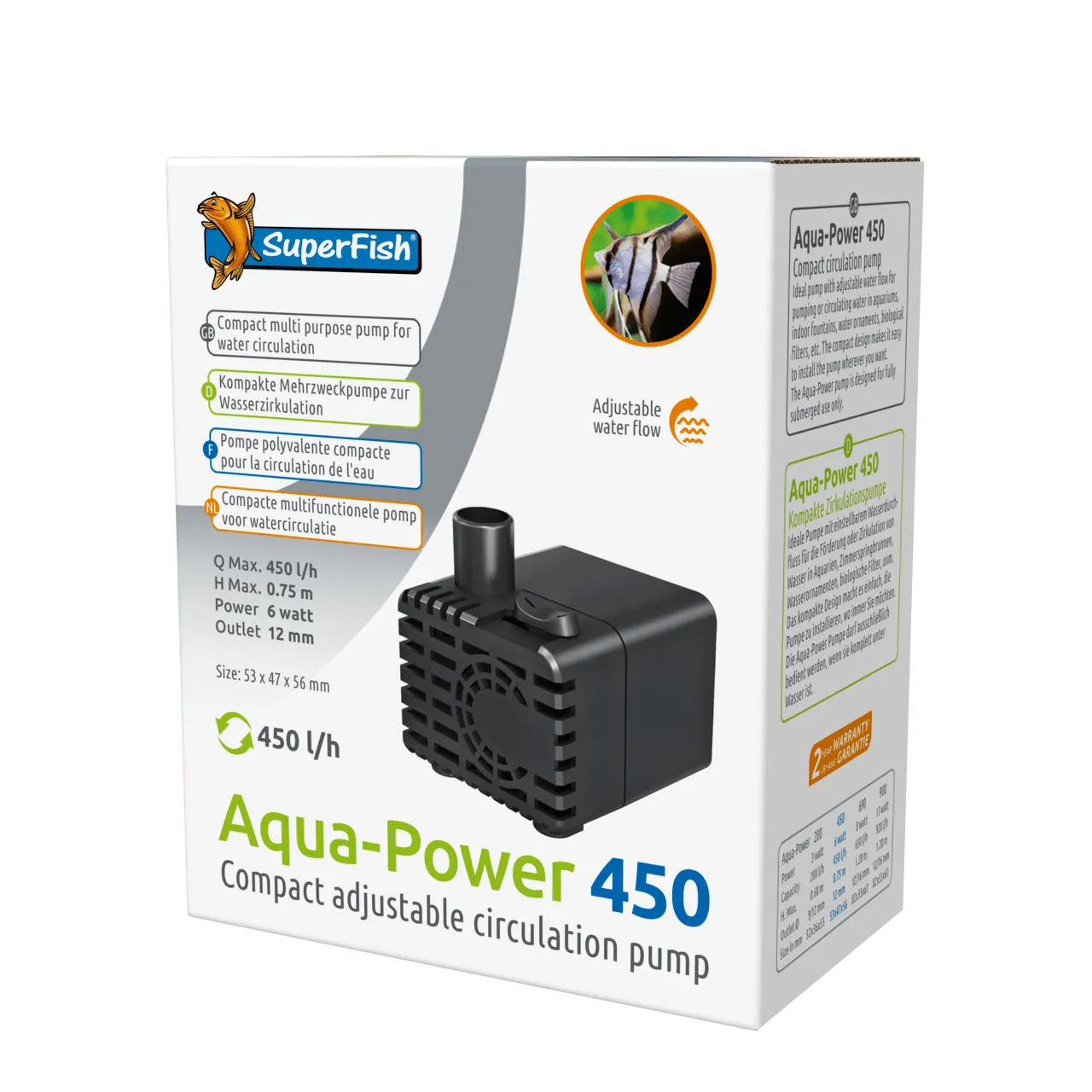 SuperFish AQUAPOWER 450 - 450 л/час насос