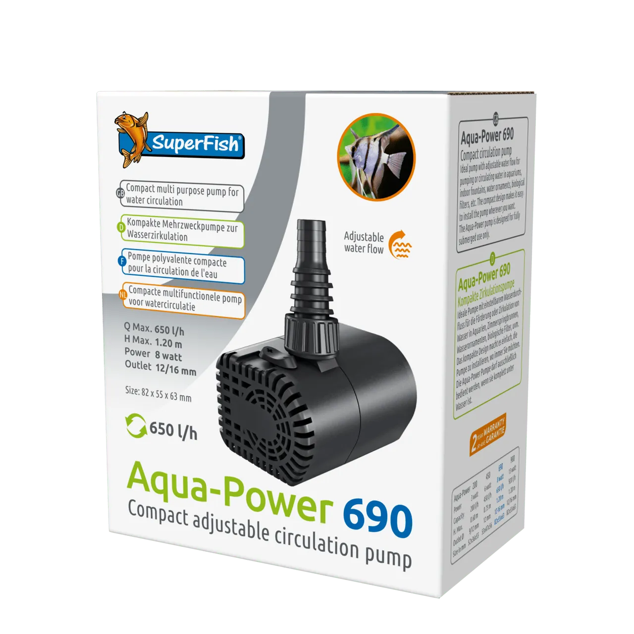 SuperFish AQUAPOWER 690 - 690 л/час насос