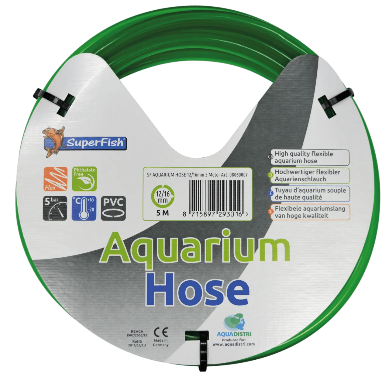 SuperFish AQUARIUM HOSE 12/16 мм MM 5 MTR шланг